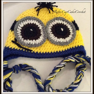 Handmade Crochet Character Hat - Fall and Winter Hat -  Handmade Hat With Braids - Select a Size - Winter Hats