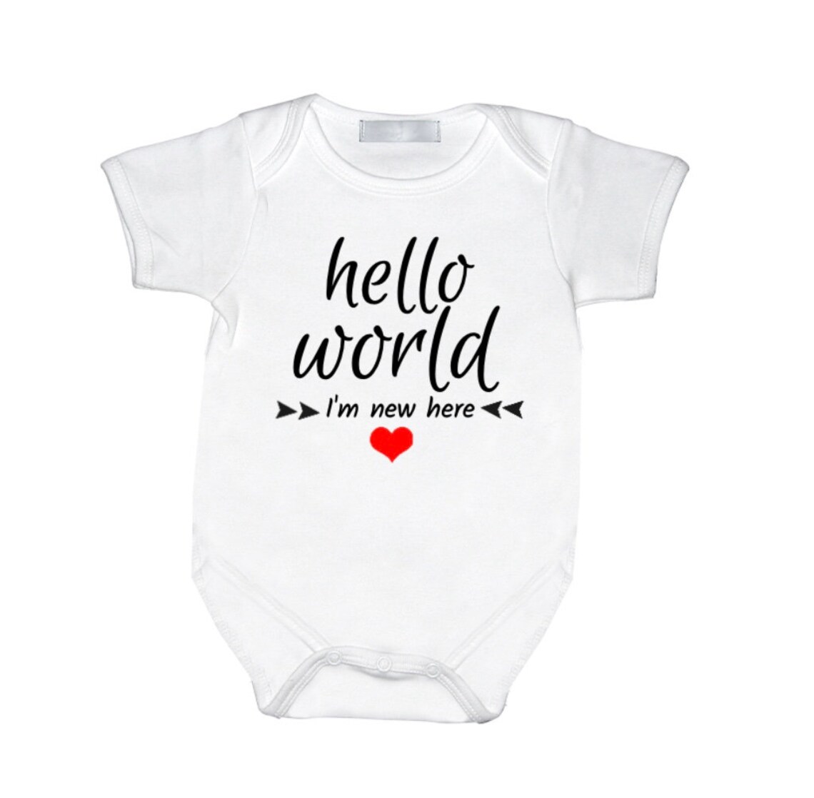 New Baby Boy Onesie Hello World I'm New Here New Baby Etsy