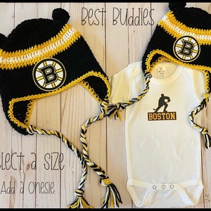 Crochet Baby Hockey Hat - Hat and Diaper Cover - Sold Single OR  Set - Unisex - Add a Onesie - Customize Your Colors - Baby Sports Hat