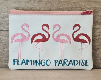 Kosmetiktasche Kosmetiktäschchen Flamingo Paradise