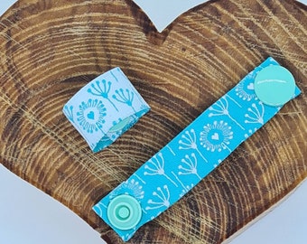 Stillmerker Set – 2 Stück | Stillerinnerung Pusteblume | Praktisches Stillbändchen