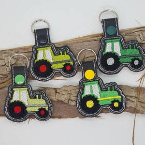 Keyring tractor pocket tree artificial leather with keyring variations