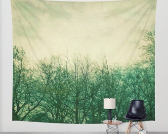 from artist, wall tapestry, wall hanging, large size wall art, oversized tapestry, oversized hanging, unique, original, forest, woodland