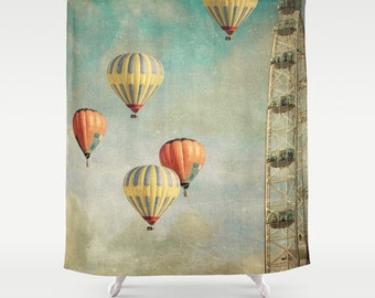 shower curtain featuring original photo art, from artist