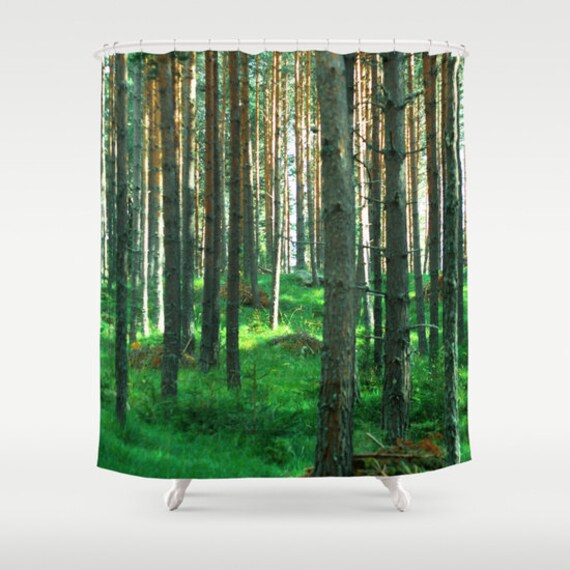 woodland shower curtain