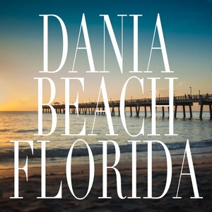 Dania, Florida, Pier Sunrise Color, Fine Art Print/Card