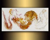 Große Leinwand Kunst, abstrakte Malerei auf Leinwand, Original Acryl-Malerei, moderne Kunst, Zellen Originalvorlage, große Wandkunst groß weiß