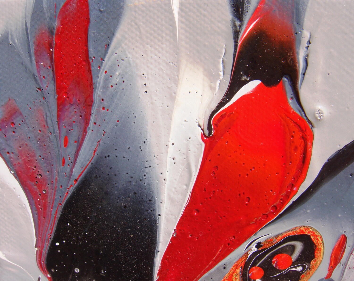 10 % DE VENTA Gris rojo pintura original arte moderno pintura | Etsy