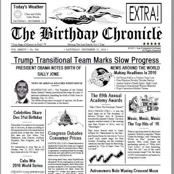 Day You Were Born - Etsy