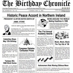 What Happened on the Day You Were Born? - Etsy