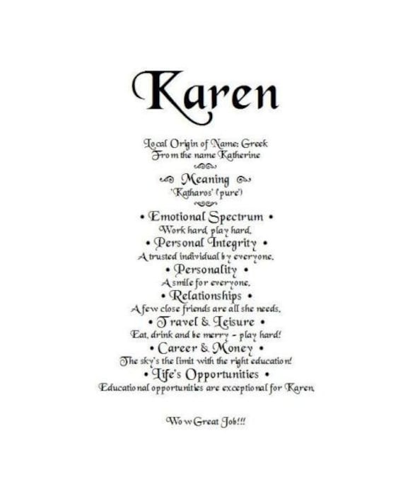 First Name Meaning Order By Email Etsy