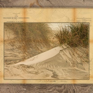 Costa Marítima e Carta Preliminar de 1858 do Cabo Hatteras ao Cabo Lookout