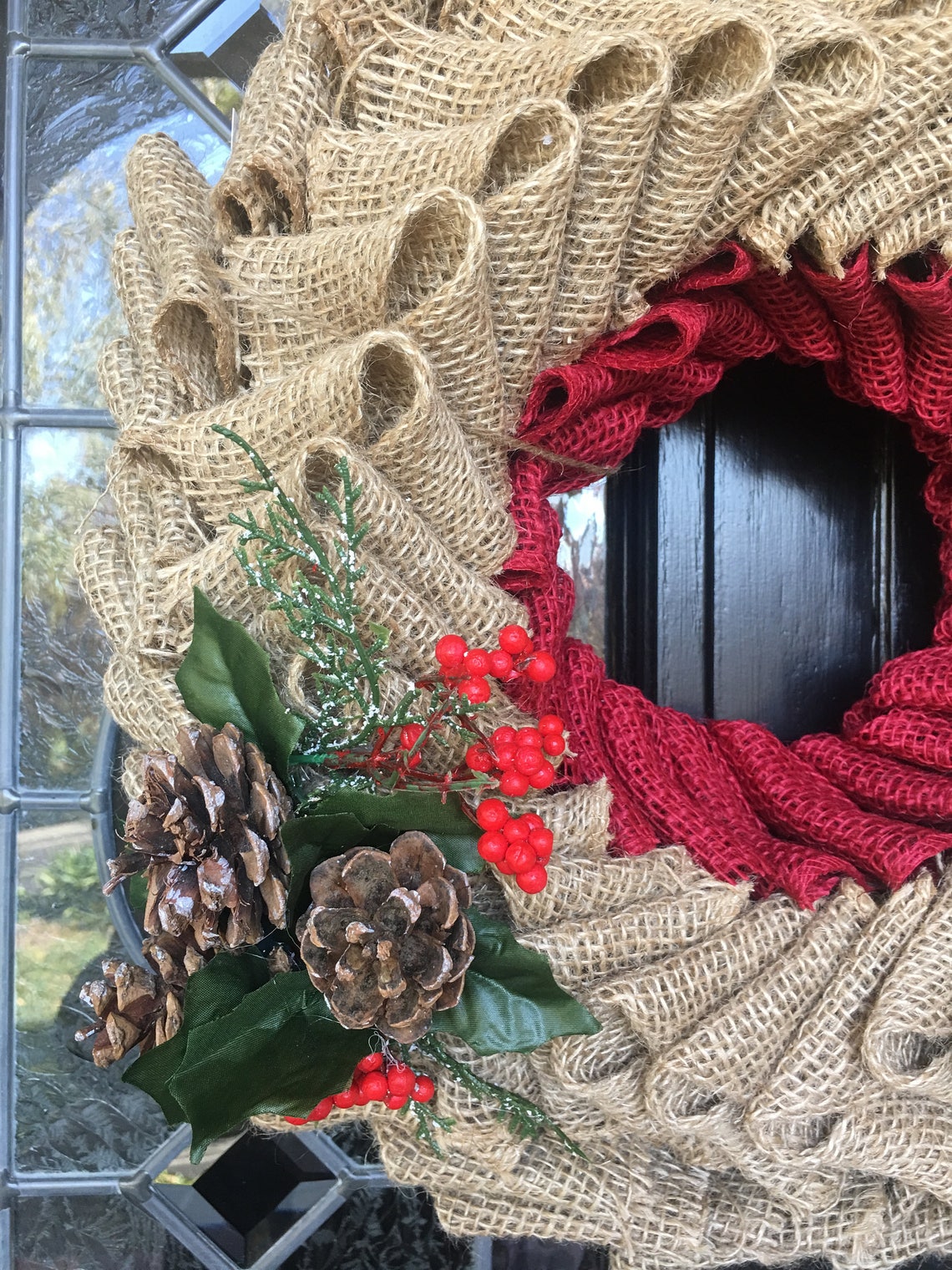 Burlap wreathPetal wreathHandmadeSwedish Braid Wreath Etsy