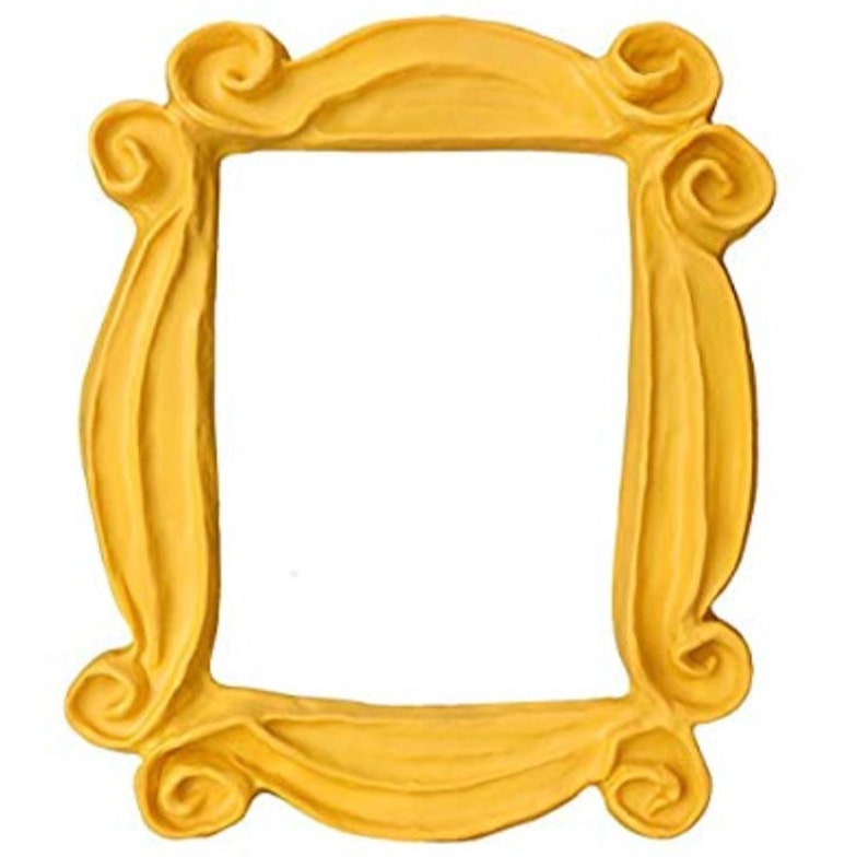 Number 1 REPLIC Peephole frame. Frame series Monica's peephole door. Yelow frame. Handmade with Love by Fatima. image 2