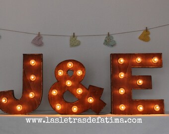 16 inches Light letter. Iluminated Letter. Wood Letter Great for any event :)