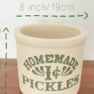 Monica's Kitchen Utensil Holder, 1 Cent Pickles Pot. Best friends Present