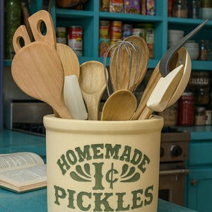 Best Seller. Monica's Kitchen Utensil Holder, Handmade Resin Replica