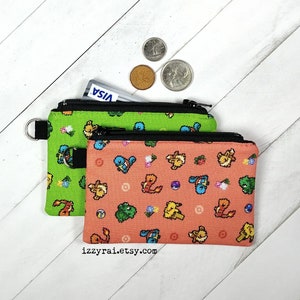 Coin Purse - POKEMON - First Generation - Gift - Zipper Coin Pouch - Cute Coin Purse - Change Wallet - Zipper Bag - Pocket Monsters