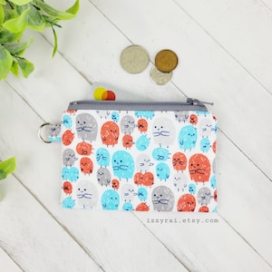 Monedero - Monedero con MONSTRUOS - Regalo para niños - Monedero para monedas - Bolso con cremallera - Monedero para tarjetas - Monedero con cremallera - Relleno de medias - Porta tarjetas de regalo