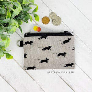 Monedero, RATAS/RATONES, Cartera, Regalo, Monedero, Cartera de tarjetas, Tarjetero, Bolso con cremallera, Relleno de calcetines, Accesorios góticos, Ratón