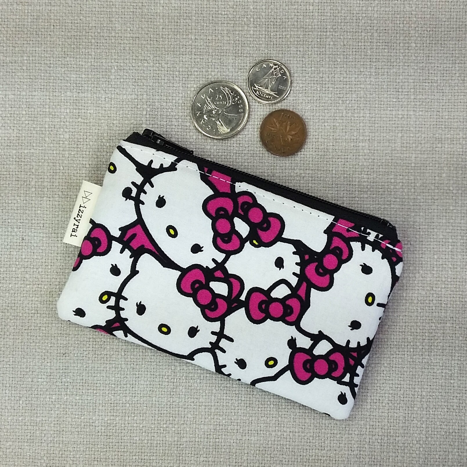 Coin Purse HELLO KITTY Cute Wallet Zipper Coin Pouch | Etsy