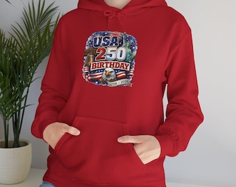 Happy Fourth of July firework burst Hoodie | Independence Day stars and stripes