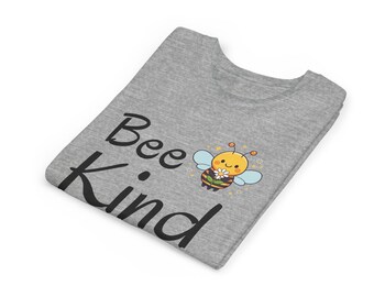 Bee Kind Youth Tee | Bee Illustration, Positive Message