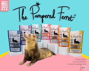 Freeze-Dried Raw Salmon Treat for Ferrets, Cats & Dogs