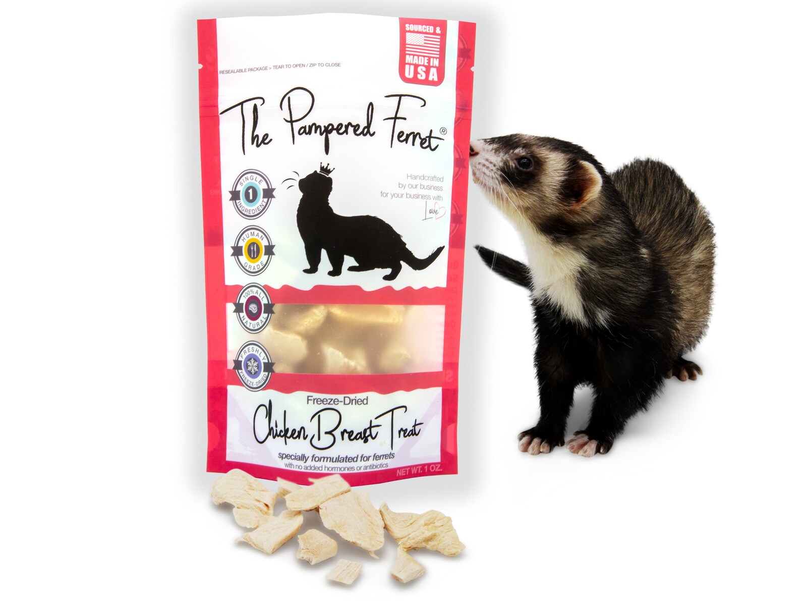 Freezedried Raw Chicken Breast Treat Healthy for Ferrets Etsy