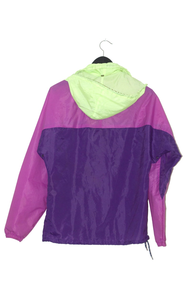 K-WAY 1980 vintage color block raincoat