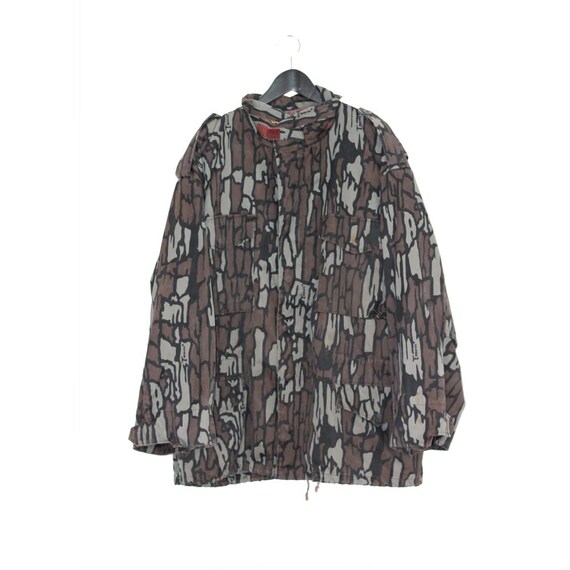 1980s vintage military khaki camouflage oversize j