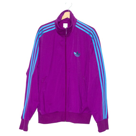 blue and purple adidas jacket