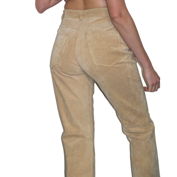 1980 vintage suede beige pants