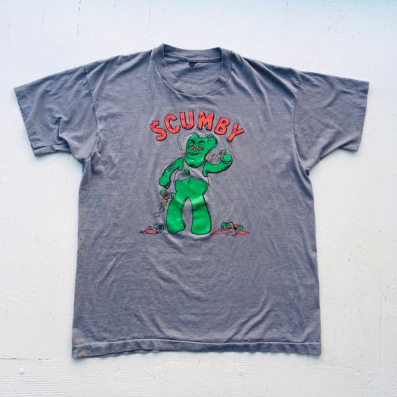 Early 80s Scumby t shirt LARGE single stitch ragla