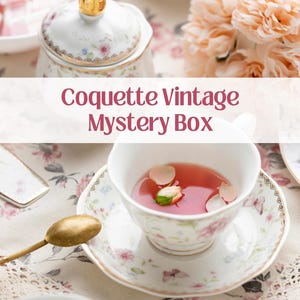 Vintage Coquette Mystery Box | Curated Coquette Style Home Decor Surprise Bundle, Sustainable Gift, Balletcore, Cottagecore