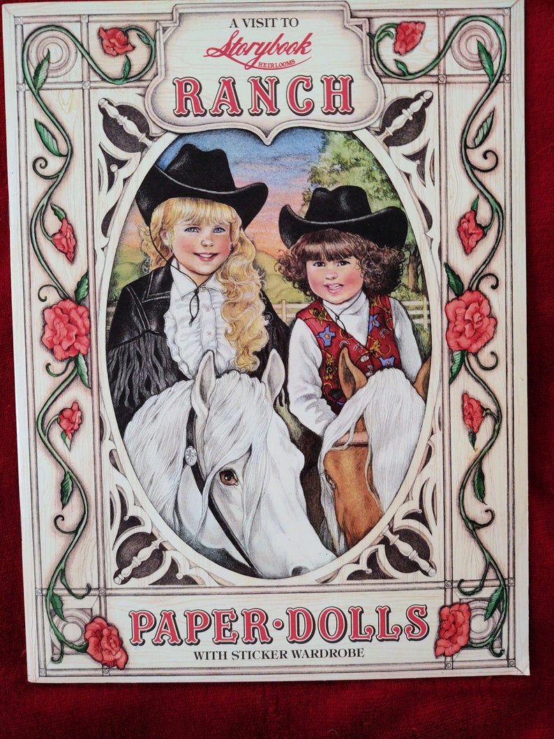 Storybook Ranch Paper Dolls With Sticker Wardrobe - Etsy