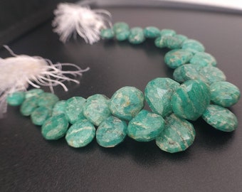 Big Amazonite Beads 12mm AAA Natural Teal Russian Amazonite Beads Faceted Loose Amazonite Gemstone Beads Full 8" Strand  AZ3V6F0005