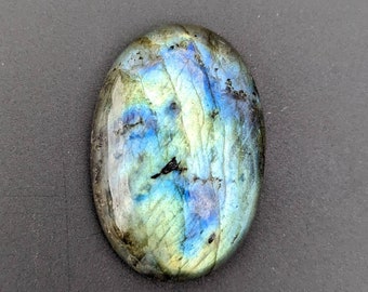 43ct Quality Labradorite Pendant Bead Labradorite Focal Bead 31mm Labradorite Oval Drop Briolette Labradorite Centerpiece LB8P0A0031