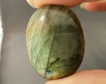 Labradorite Cabochon 68ct Glossy Labradorite Cab Loose Labradorite Gemstone 36x27x8mm Oval Cabochon Flashy A Quality  LB8C0A0019