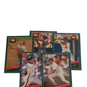 Five of 30 1994 Post Cereal Collector Baseball Cards #3, 9, 14, 19 and 29