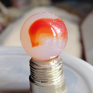 Gorgeous Akro Agate  Corkscrew Marble 3/4 in Shooter Dug Marble