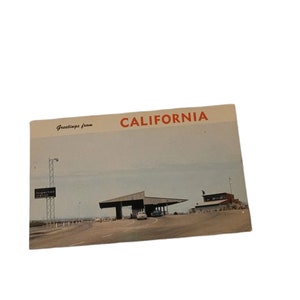 Vintage RPPC  Postcard Greetings from California 1950&#39;s