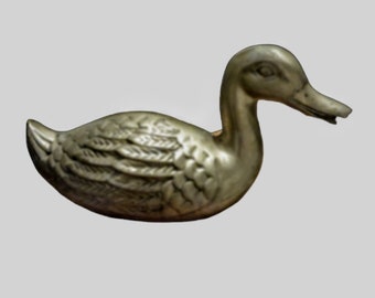 Solid Brass Mid Century Modern Duck Brass Decor