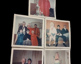 1967 Halloween Photos Original Photographs Five Square Photos Creepy Kodacolor