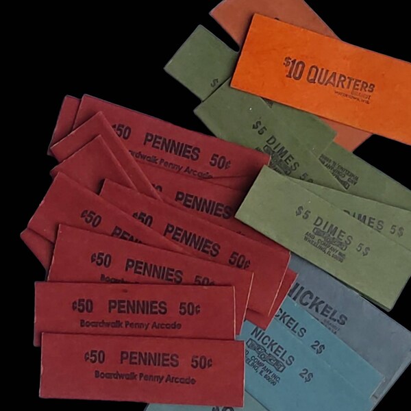 Vintage Coin Wrappers Etsy