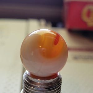 Gorgeous NM Vintage Akro Agate Sunset Corkscrew Marble 9/16 in