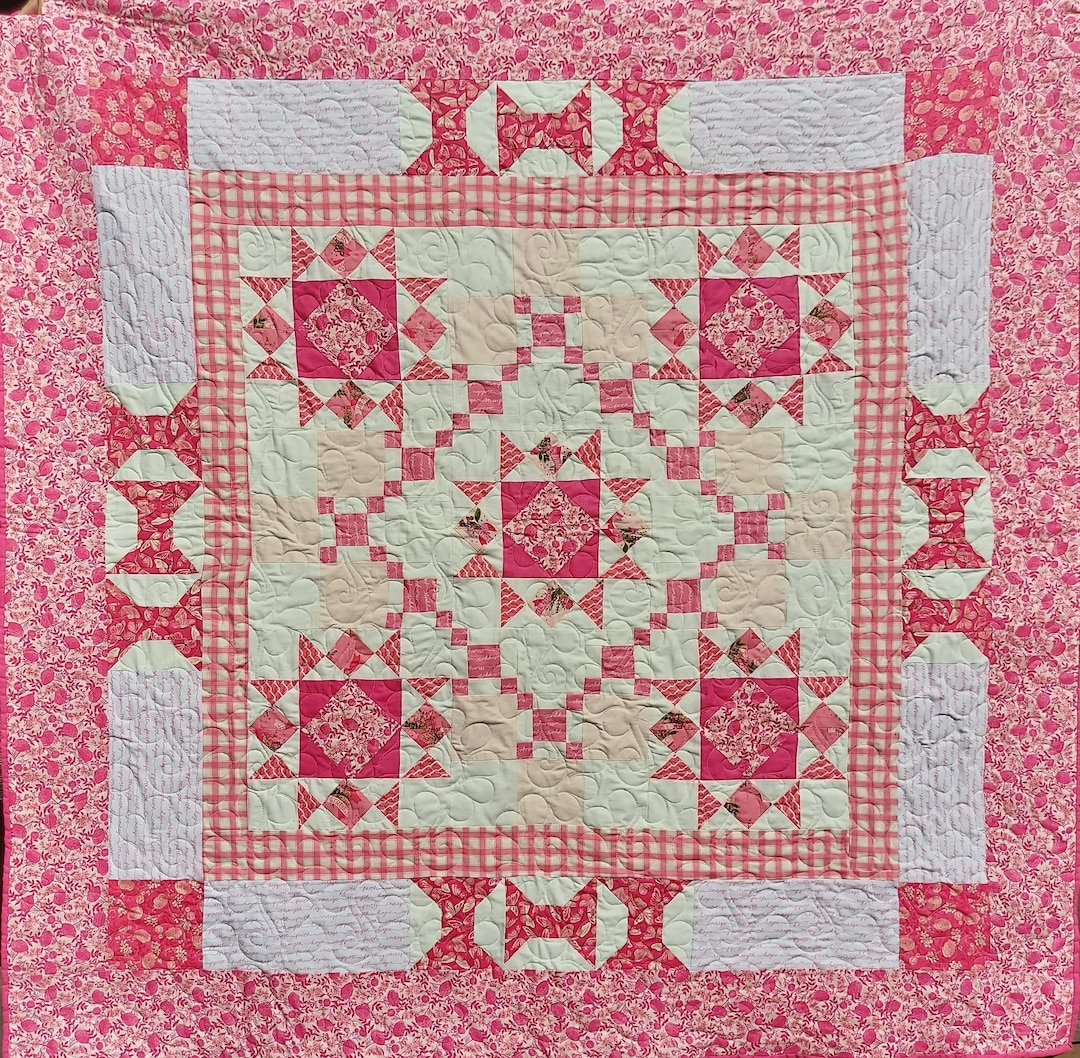 Hope in Bloom Breast Caner Awareness Quilt Just Reduced Etsy