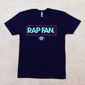 RAP FAN shirt - Black / RTJ Blue