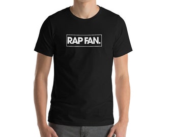 White on Black Rap Fan T-Shirt