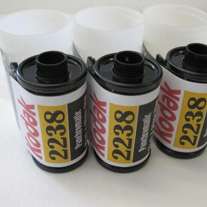 3 rolls Kodak 2238 35 mm x 36 Exp Poor Man's Tech Pan Panchromatic Black & White film so-2238
